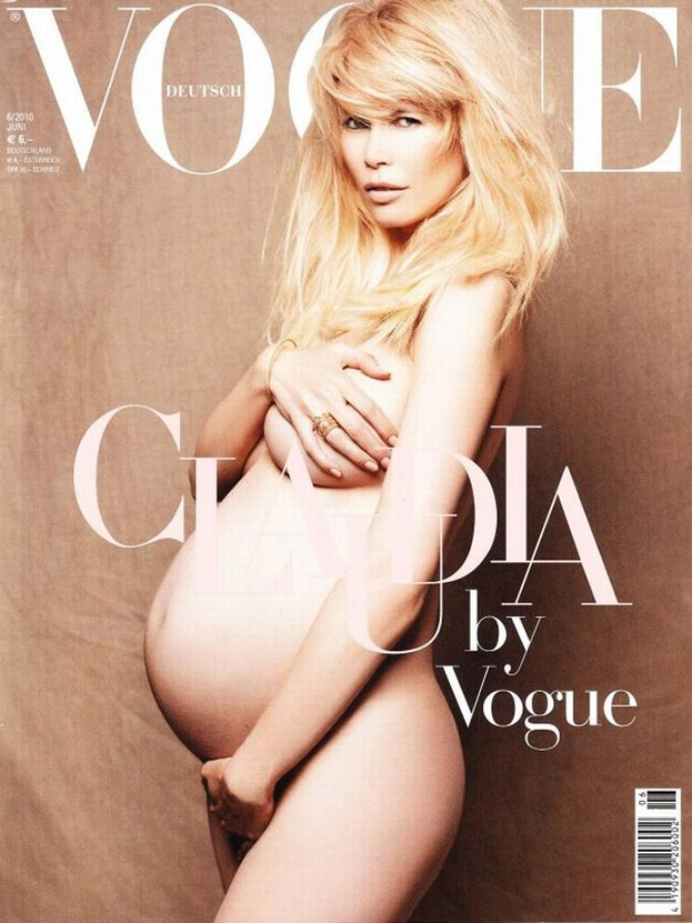 Ciężarna Schiffer na okładce Vogue'a!