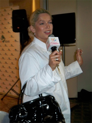 Co ma na twarzy Liszowska?