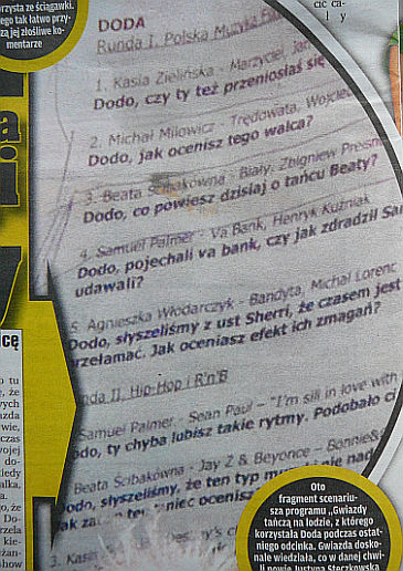 Doda dokucza Jusi według ściągi!