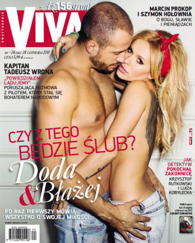 Doda TOPLESS na okładce "Vivy"