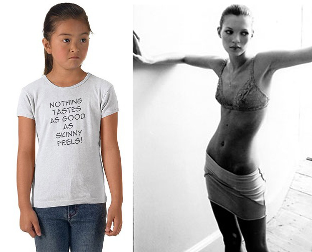 ZAKAZANO drukowania motta Kate Moss na koszulkach!